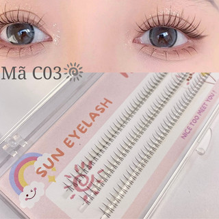 Mi dưới tự nối tại nhà ( tặng kèm keo,nhíp) C03 mi dưới chữ V tạo hiệu ứng mắt long lanh