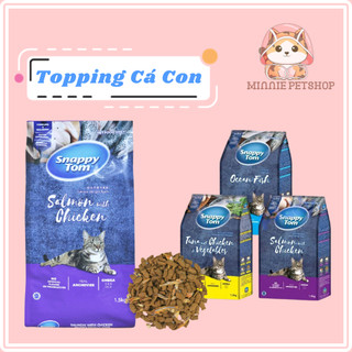 Thức ăn hạt mèo SNAPPY TOM 8kg topping cá cơm khô - Minnie petshop