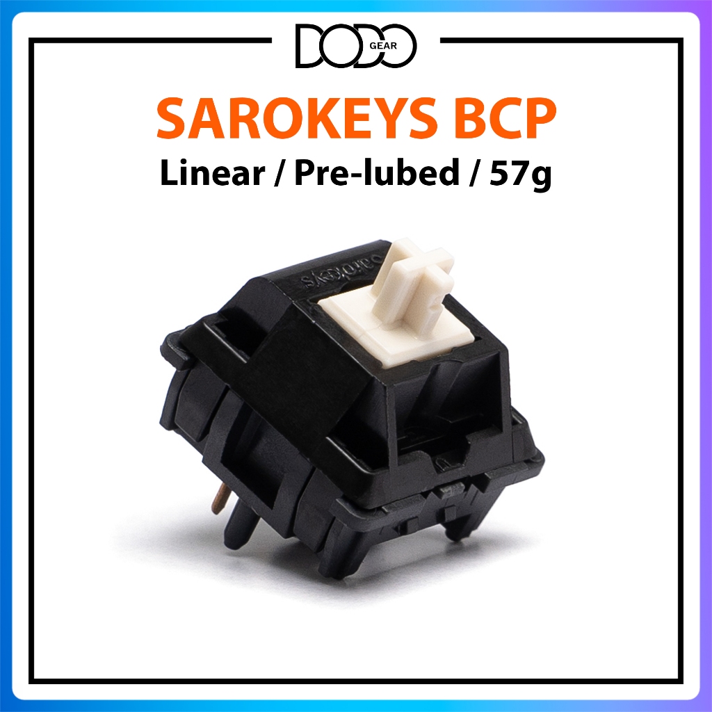 Switch Sarokeys BCP Black Cherry Pie 5 PIN Linear 57g công tắc bàn phím Switch Sarokeys Black Cherry