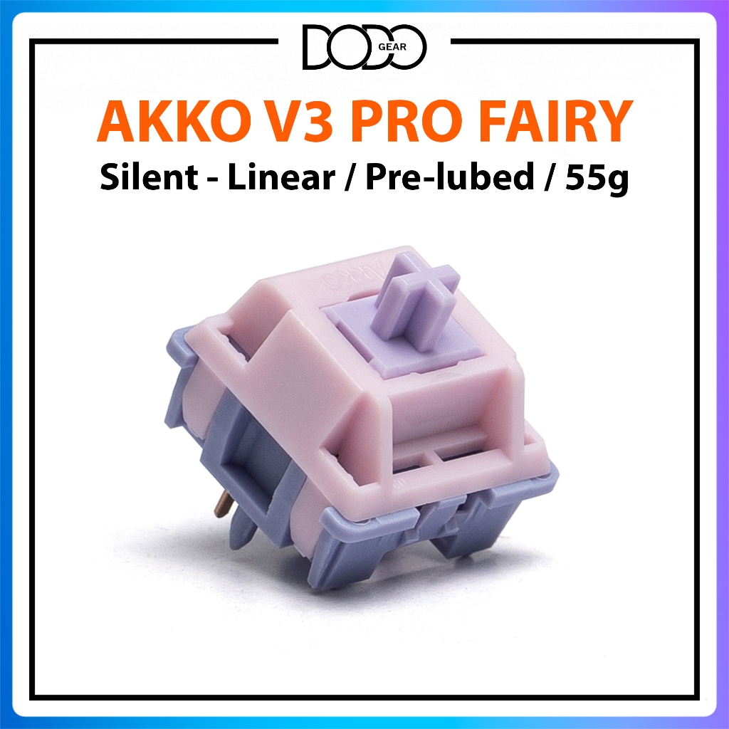 Switch Akko Cream V3 Pro Yellow Blue Piano Silent Fairy Linear Penguin Tactile Switch Akko Cream Yellow Blue DoDo Gear | BigBuy360 - bigbuy360.vn