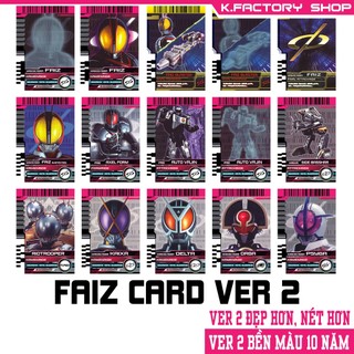 Card kamen rider faiz đọc được - card chuẩn màu, in nét, không phai màu