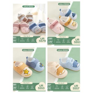 [UALAROGO] Giày tập đi cho bé trai, bé gái đế cao su mềm, chống trượt [Lưu ý: Đọc kỹ hướng dẫn chọn size]