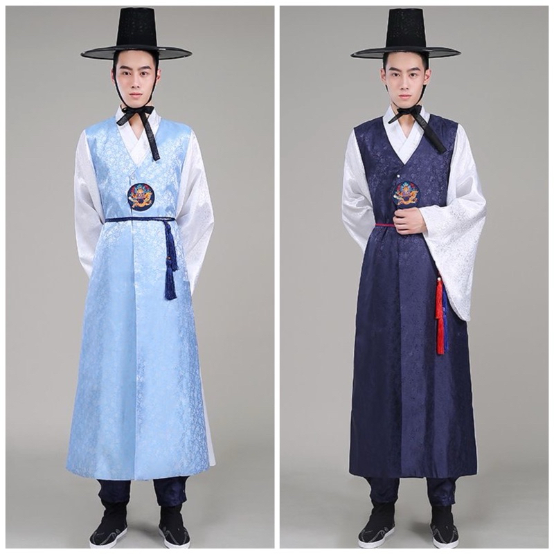 Hanbok nam Hàn Quốc full set gồm 2 màu giá rẻ
