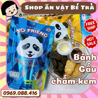 Bánh Gấu Thái Socola chấm kem