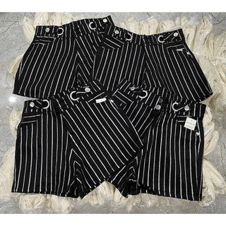 Quần short kaki lưng cao co dãn phối khoen eo ❤️❤️❤️