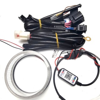 Combo phụ kiện dây nguồn cho xe vario xịn , mắt quỷ, 3d lắp bi cầu 3.0 cho xe máy