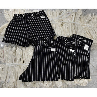 Quần short kaki lưng cao co dãn phối khoen eo ❤️❤️❤️