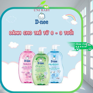 Sữa tắm gội toàn thân Dnee cho bé từ 0 đến 3 tuổi an toàn, dịu nhẹ 380ml