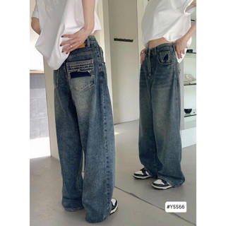 Quần jean dài ống rộng lưng cao quần jean nữ lưng cao quần jean nữ ống rộng lưng cao phong cách hottrend 5566