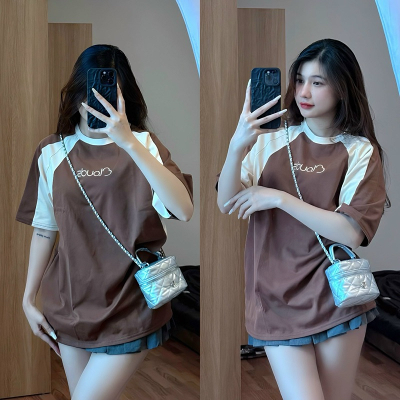 Áo thun tay lỡ 3158 Cloud thêu phối form rộng chất cotton khô, áo phông unisex giá rẻ local brand phong cách GTM 2024