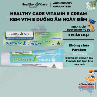 Healthy Care Vitamin E Cream Tuýp Kem Dưỡng Da Vitamin E Úc Dưỡng Arm Da Chuyên Sâu Không Paraben Cấp Nước Cho Da
