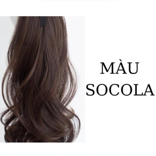 Tóc giả cột xoăn đuôi 60cm, tóc tơ cao cấp