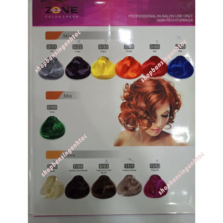 [SỈ] Màu Nhuộm tóc ZONE 100ml.