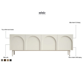 Kệ Tivi gỗ phong cách Bắc Âu Minis hoàn hảo từng chi tiết nhỏ, đã lắp đặt sẵn, bảo hành 12 tháng