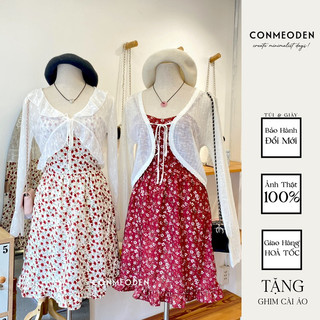 Đầm Hoa Nhí 2 Dây Xoè CONMEODEN - ALOHA DRESS