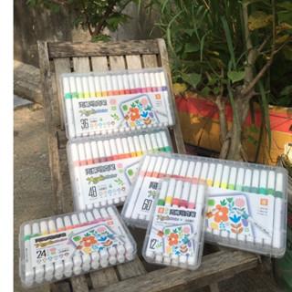 [KM] BỘ 60 Bút màu CAO CẤP Acrylic marker 12/24/36/48/60 vẽ được trên nhựa, đá, thủy tinh, kim loại,đa năng,hỏa tốc