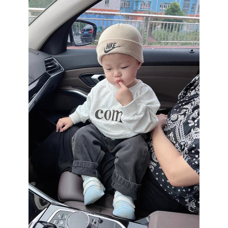 Mũ len nike dáng ngắn cho bé trai bé gái 3m-4Y