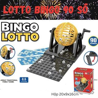 Đồ chơi TẾT - Lô Tô Loto Bingo 90 số -Lồng Nhự,Lồng Sắt - Hộp lớn[Nhiều Mẫu]
