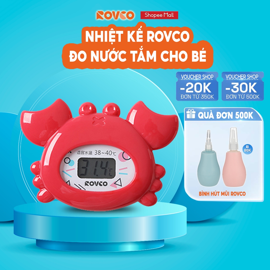 Nhiệt Kế ROVCO RK-X1022 Đo Nước Tắm Cho Bé