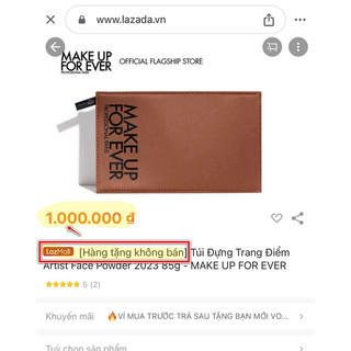 Ví mỏng clutch Make Up For Ever hàng gift tách set