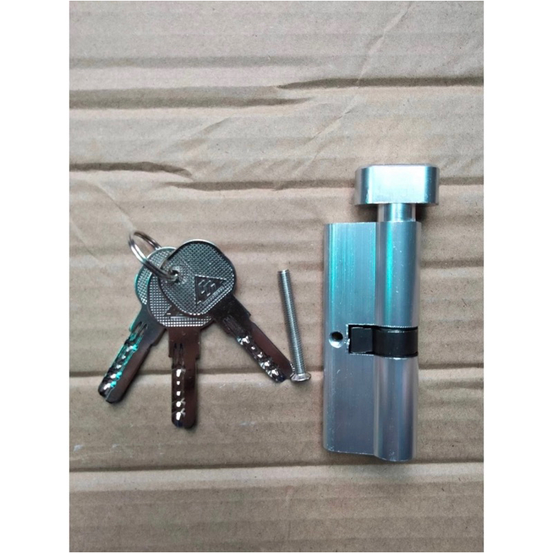 Ổ khoá, lõi khoá cửa nhựa lõi thép dài 8cm,rộng 3,2cm