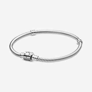 Vòng Tay bạc S925 Moments Pandora Khóa Trụ  - Lắc tay bạc S925 Pan5034 Fullbox