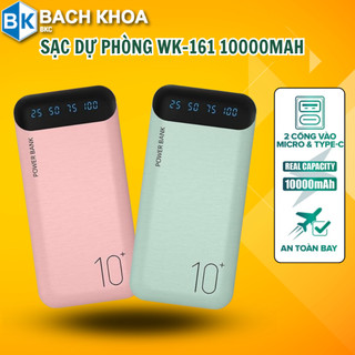 Sạc dự phòng 20000mah, sạc dự phòng wk-161 10000mah ,sạc dự phòng wk-163 20000mah sạc dự phòng nhiều màu có màn hình led