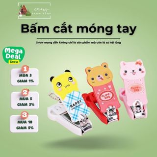 Bấm móng tay hình thú dễ thương, móc khóa bấm móng tay