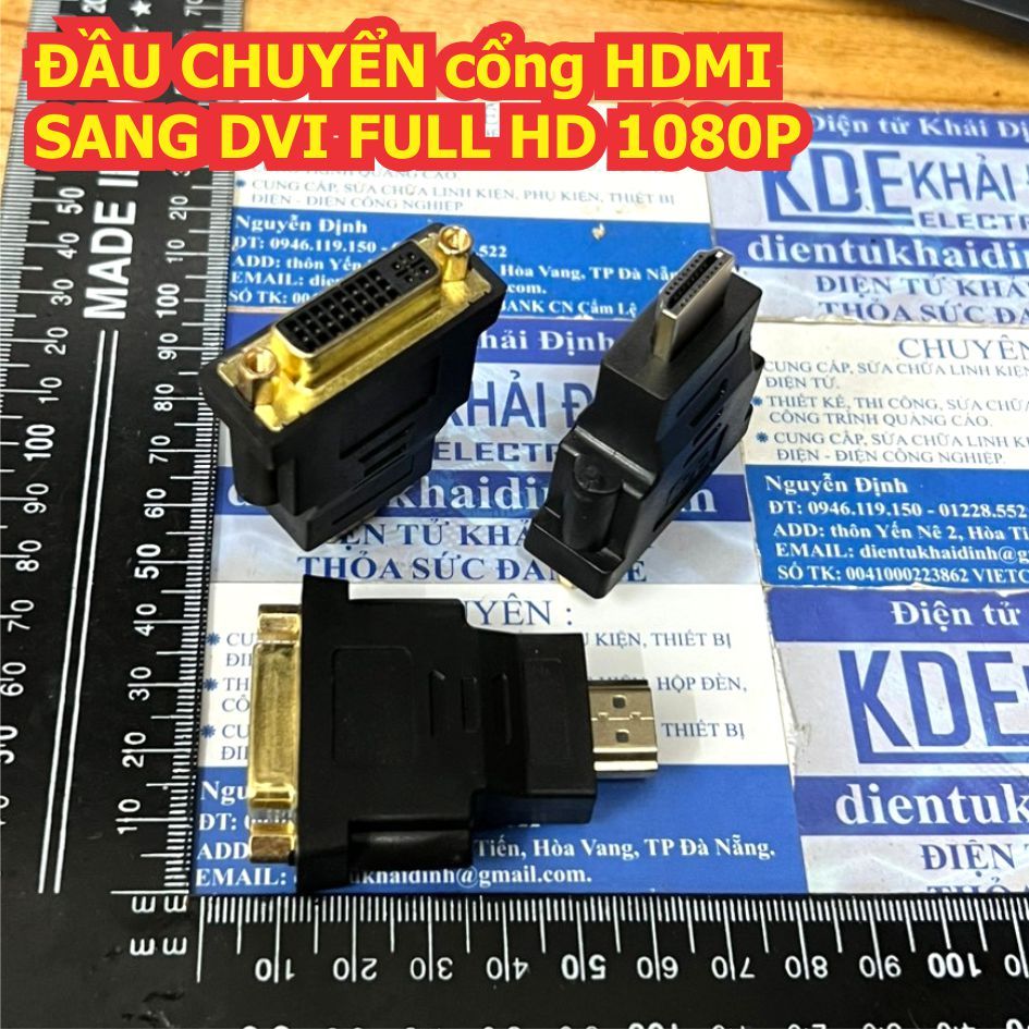 ĐẦU CHUYỂN HDMI SANG DVI hoặc ngược lại FULL HD 1080P KDE0373