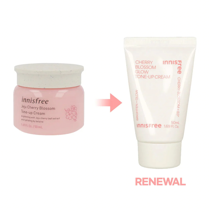 KEM DƯỠNG TRẮNG DA NÂNG TONE INNISFREE Jeju Cherry Blossom Cream HÀN QUỐC