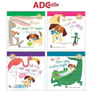  Bộ Sách - Thói Quen Tốt Cho Sức Khoẻ Của Bé  4 Cuốn  - Truyện tranh cho thiếu nhi 