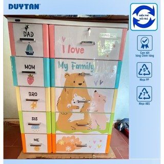 Tủ duy tân shino size đại - mẫu đa săc gia đình gấu