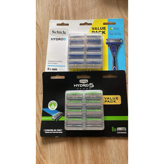 Dao cạo râu Schick Hydro 5 senisitive sense - Combo 1 cán + 3 lưỡi dao