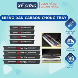 Nẹp Dán Vân Carbon Chống Trầy Xước Bảo Vệ Bậc Cửa Xe Hơi Bảo Vệ Cốp Sau Xe Hơi Cho Nhiều Hãng Xe Dễ Dàng Dán Tại Nhà