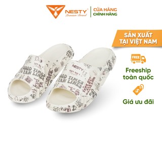 Dép Bánh Mì Họa Tiết Chữ NESTY Năng Động Cá Tính Đế Eva Bền Đẹp NE05-2