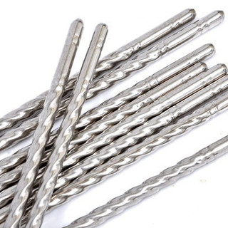 Bộ 5 đôi đũa inox xoắn cao cấp