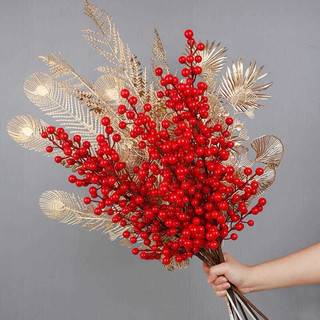 Sỉ cành đào đông đỏ 6 nhánh, cành đồng chưng Tết