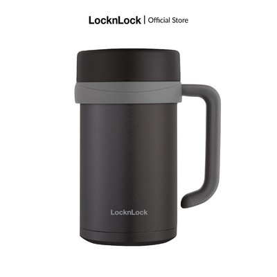 Bình giữ nhiệt có tay cầm Lock&Lock New Basic Table 500ml LHC4026 - đỏ và đen