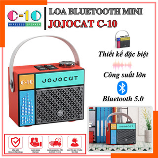 Loa bluetooth mini jojocat c-10 - thiết kế độc đáo, âm bass mạnh mẽ, pin trâu 5-6 tiếng