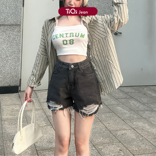 Quần short jean đen TiQi Jeans S1-308