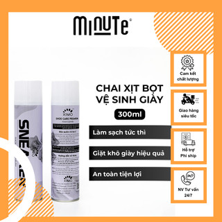  Bình Xịt Tạo Bọt Vệ Sinh giày, Làm Sạch Làm Trắng Giày Dép Cao Cấp Ximo 300ml