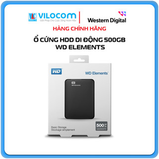 Ổ cứng gắn ngoài 500GB WD Elements - Hàng Chính Hãng Ánh Minh Cường