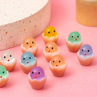🍉(Set 10) Đồ chơi gà đẻ trứng mini phát sáng (2.1*1.9cm)🍉