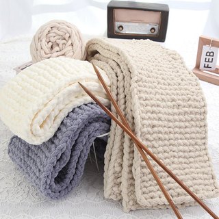 Len nhung đũa sợi to 6mm sợi to đan móc chăn, thảm, thú bông, móc thêu túi xách thủ công handmade 50gr/cuộn