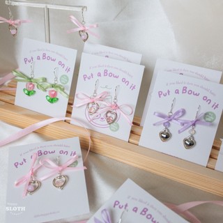 Khuyên tai nơ hạt cườm | The Coquette Sloth