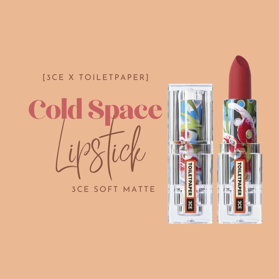 Son Thỏi 3CE Soft Matte Lipstick 3.5g [Phiên bản Toiletpaper]