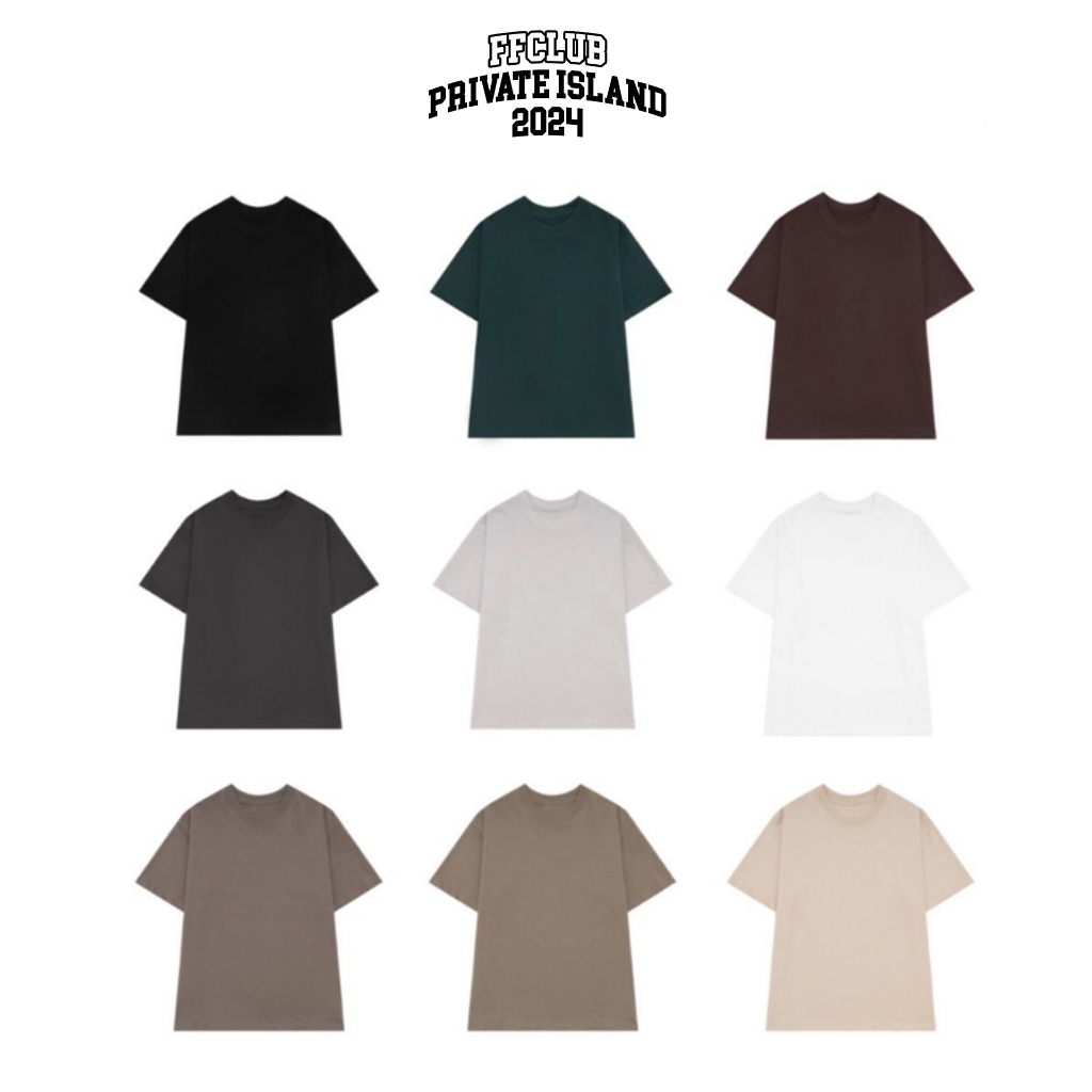  Áo Thun Trơn FFCLUB OVERSIZE PREMIUM COTTON 250GSM MIX 1 
