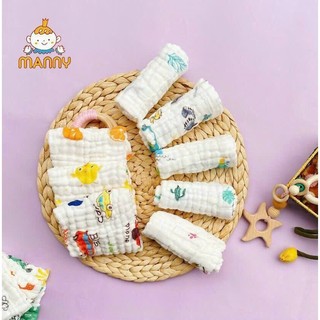 Khăn mặt xô 6 lớp cho bé , Khăn rửa mặt cho bé yêu