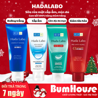 Sữa Rửa Mặt Hada Labo Advanced Nourish / Perfect White / Acne Care / Pro Anti Aging Cleanser 80g - Kem Rửa Mặt Dưỡng Ẩm