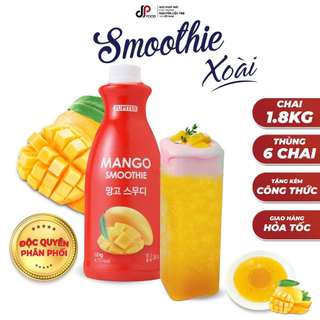 Sốt Xoài Nghiền Nhuyễn Jupiter - Smoothie Nhập Khẩu Hàn Quốc - Chai 1,8Kg - Pha Trà Trái Cây, Đá Xay, Soda, Cocktail,...